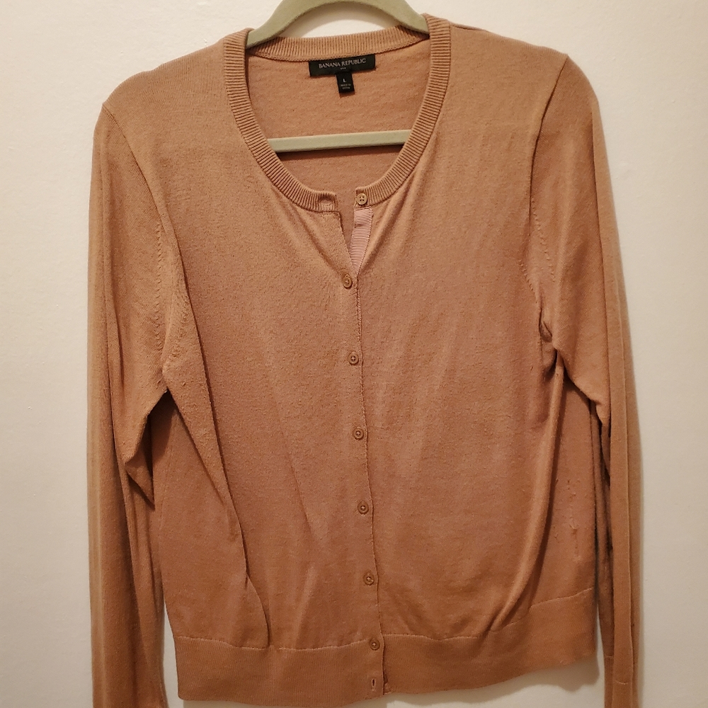 Tan cardigan